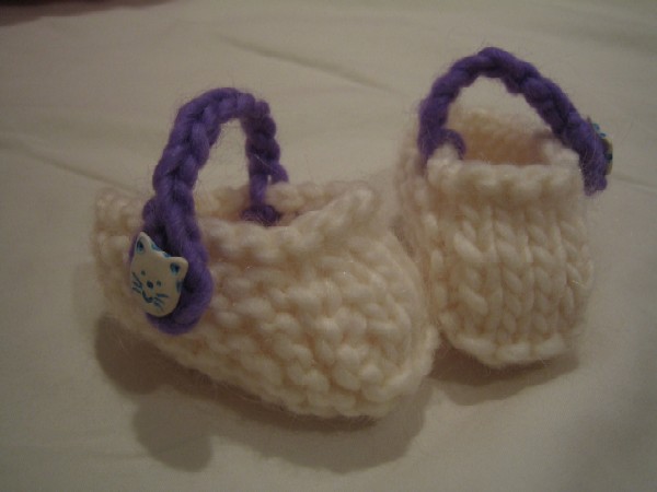 one-hour baby booties